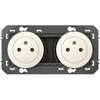 Image de Double prise avec terre Dooxie, LEGRAND, blanc