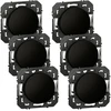 Image de Lot de 6 interrupteurs va-et-vient à assembler, LEGRAND Dooxie, noir