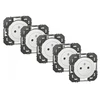 Image de Lot de 5 prises avec terre Dooxie, LEGRAND, blanc