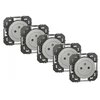 Image de Lot de 5 prises avec terre Dooxie, LEGRAND, aluminium
