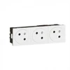 Image de Triple prise avec terre Mosaic, LEGRAND, blanc