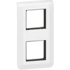 Image de Support et plaque double vertical Mosaic, LEGRAND, blanche