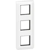 Image de Support et plaque triple vertical Mosaic, LEGRAND, blanche