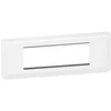 Image de Support et plaque triple horizontal Mosaic, LEGRAND, blanche