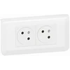 Image de PRISE 2P+T PRECABLE+BOITE ENCASTREMENT BLANC