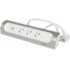 Image de Multiprise Usb Filaire Compact, 3 Prises Aluminium