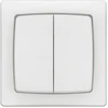 Image de Double interrupteur va-et-vient saillie complet, LEGRAND Asl, blanc