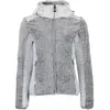 Image de Polaire à capuche zippé bi-matière femme Peak Mountain Blanc L MAG9564362