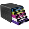 Image de Module de classement CEP Smoove - 5 étages - 24 x 32 cm - L36 x H27,1 x P28,8 cm - noir multicolore