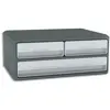 Image de Module CEP MoovUp 2 petits tiroirs + 1 grand - Caisson Gris Foncé et tiroir Gris Clair