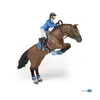 Image de Figurine Papo Cheval saut d'obstacle & cavalière Marron TU 905051560