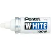 Image de Marqueur peinture Pentel 100W - pointe ogive large 6,6 mm - blanc