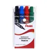 Image de Pentel N50 - Marqueur permanent pointe ogive trait 1,5 mm - 4 couleurs assorties