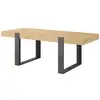 Image de Table a manger - décor chene artisan et gris ombre - l 223,9 x p 93 x h 78,6 cm - loft 0397TABL en occasion ou reconditionné
