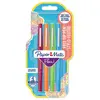 Image de Papermate Nylon Flair - 1 mm - pochette de 4 - coloris fun assortis : magenta, orange, turquoise, vert