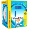 Image de Paper Mate InkJoy 100 Stylo bille à capuchon pointe moyenne 1 mm bleu - Boîte de 80 + 20 OFFERTS