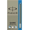 Image de Etui de 5 cartouches d'encre Parker Quink - effaçable - bleu