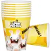 Image de Gobelets Lapins Crétins  Lot de 8   Vaisselle Anniversaire