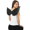 Image de Ailes d'Ange Noires 62 cm   Accessoires Déguisement Ange ou Démon