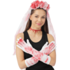 Image de Kit Mariée Sanglante Adulte   Accessoires Déguisement Halloween