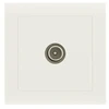 Image de Prise tv saillie, complet Besto, blanc