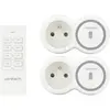 Image de Prise électrique Zenitech murale Bolea avec télécommande - 2300 W - Blanc - Pack de 2