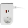 Image de Bloc prise Otio compact clipsable avec 1 prise secteur + 1x USB-A et 1x USB-C - 20W - Blanc