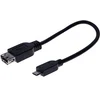 Image de Générique ecf-532416 câble usb usb 2.0 0,15 m micro-usb b usb a noir