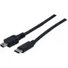 Image de Générique ecf-532451 câble usb usb 2.0 2 m usb a mini-usb b 0,48 gbit/s noir