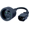 Image de Générique ecf-809071 câble électrique noir 0,2 m ?cee 7/5 iec c14