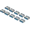 Image de Bloqueur de port - Dacomex 915112 bloqueur de port usb type-a acier 10 pièce(s)