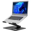 Image de Station d'accueil USB-C 2 en 1 Port Connect avec support pour ordinateur portable - 4K HDMI double écrans + 7 périphériques - 85W - Noir