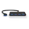 Image de Port Designs 900121, USB 3.2 Gen 1 (3.1 Gen 1) Type-A, USB 3.2 Gen 1 (3.1 Gen 1) Type-A, 5000 Mbit/s, Noir, Acrylonitrile-Butadiène-Styrène (ABS), Alu
