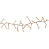 Image de Guirlande lumineuse int boa avec etoiles 160 led blanc chaud a piles cable cuivre 2m