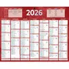 Image de Calendrier bancaire rouge - 21 x 26,5 cm