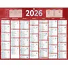 Image de Calendrier bancaire rouge - 32 x 42 cm