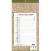 Image de Calendrier CBG BLOC MENSUEL AGRAFE 409 NATURA 19x36 cm janvier à décembre
