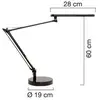 Image de Lampe à led Unilux Mamboled - en ABS et alu - noire