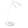Image de Unilux Lampe de bureau nomade Lico Led intégrée - Bras flexible 360° - Variateur d'intensité - Port USB - Blanc