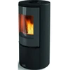 Image de Poêle à bois CASTRIES étanche - Eco Control - 8 kW - Rdt: 82,4% - B. 33 cm -Noir