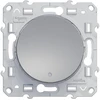 Image de Interrupteur VV, à voyant lumineux Odace, gris aluminium