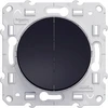 Image de Double interrupteur va-et-vient à assembler Odace SCHNEIDER ELECTRIC anthracite