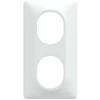 Image de Plaque double verticale Ovalis, SCHNEIDER ELECTRIC, blanc