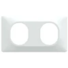 Image de Plaque double horizontale Ovalis, SCHNEIDER ELECTRIC, blanc