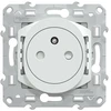 Image de Prise avec terre affleurante à assembler Ovalis, SCHNEIDER ELECTRIC, blanc
