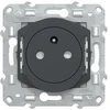 Image de Prise avec terre affleurante à assembler Ovalis, SCHNEIDER ELECTRIC, anthracite