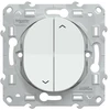 Image de Interrupteur volet roulant à assembler Ovalis, SCHNEIDER ELECTRIC, blanc