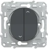 Image de Interrupteur volet roulant à assembler Ovalis, SCHNEIDER ELECTRIC, anthracite