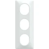 Image de Plaque triple verticale Ovalis, SCHNEIDER ELECTRIC, blanc