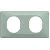 Image de Plaque double Ovalis, SCHNEIDER ELECTRIC, sauge